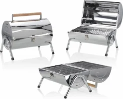 BBQ Collection Houtskoolbarbecue - Cilinder - Chroom 22 BBQ Collection Houtskoolbarbecue - Cilinder - Chroom -Grillmeesters Goedkope Winkel 1200x972