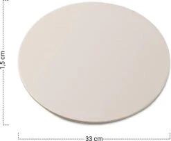 MaxxHome Pizzasteen - BBQ Steen - Pizzasteen Voor De Lekkerste Bereiding Van Een Pizza Op Jouw Barbecue Of In De Oven - Pizza Steen Rond - Medium (33 Cm) -Grillmeesters Goedkope Winkel 1200x986