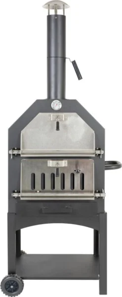 Merkloos MaxxGarden Pizza Oven - Smoker Barbecue Houtskool 45 X 65 X 158cm -Grillmeesters Goedkope Winkel 495x1200