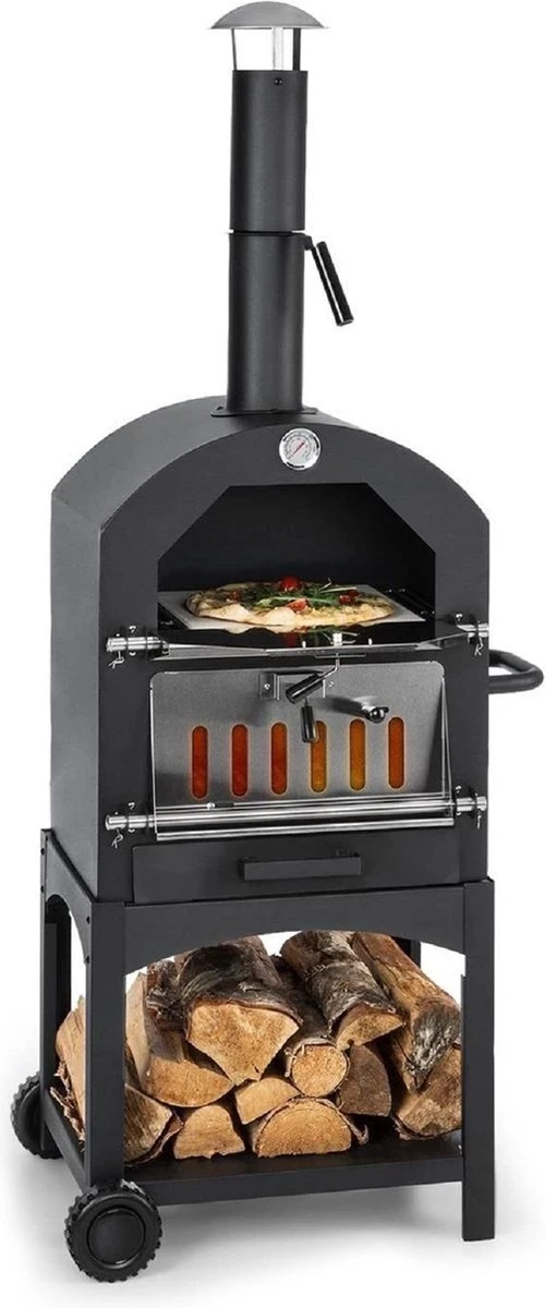 MaxxGarden Pizza Oven Buiten - Houtskool – Incl. Pizzasteen - 45x65x158cm 1 MaxxGarden Pizza Oven Buiten - Houtskool – Incl. Pizzasteen - 45x65x158cm