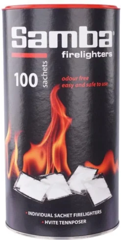 Samba Aanmaakzakjes Openhaard - 100 Stuks In Koker -Grillmeesters Goedkope Winkel 606x1200