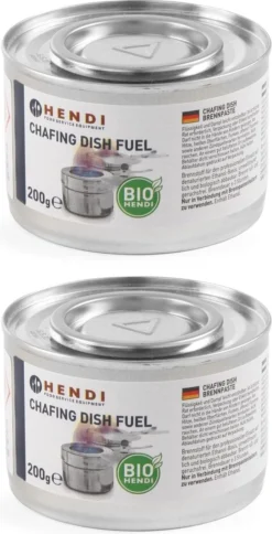 Hendi Brandpasta Voor Chafing Dish - Brandgel 200g - ( 2 Stuks )