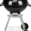 BBQ Collection Houtskoolbarbecue - Kogelbarbecue 45 X 60 Centimeter - Ronde Barbecue - Barbecue Op Wielen - Zwart - Metaal