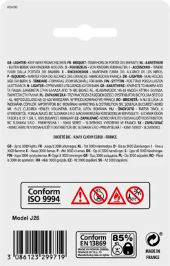 BIC J26 Maxi Vuursteen Flint Aanstekers - Diverse Kleuren - Pak Van 5 Gasaanstekers - Kindveilig 19 BIC J26 Maxi Vuursteen Flint Aanstekers - Diverse Kleuren - Pak Van 5 Gasaanstekers - Kindveilig -Grillmeesters Goedkope Winkel 770x1200