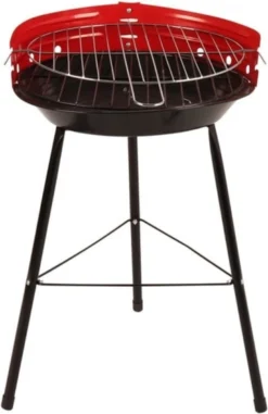 Houtskoolbarbecue Ø33 Cm | Verstelbare Grill BBQ | Halfopen | Zwart / Rood 12 Houtskoolbarbecue Ø33 Cm | Verstelbare Grill BBQ | Halfopen | Zwart / Rood -Grillmeesters Goedkope Winkel 778x1200