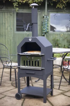 Merkloos MaxxGarden Pizza Oven - Smoker Barbecue Houtskool 45 X 65 X 158cm -Grillmeesters Goedkope Winkel 800x1200 2