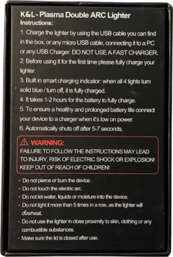 K&L Elektrische Plasma Aansteker - Vuurwerk - USB Oplaadbaar - Storm Bestendig -Grillmeesters Goedkope Winkel 808x1200 3