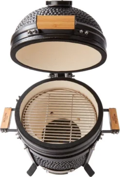 Patton Kamado 15" - Tafel Model - Keramische Barbecue - Premium Black - Medium - Compleet - Mat Zwart 8 Patton Kamado 15" - Tafel Model - Keramische Barbecue - Premium Black - Medium - Compleet - Mat Zwart -Grillmeesters Goedkope Winkel 814x1200