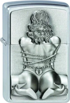 Zippo Aansteker Bondage Girl Emblem