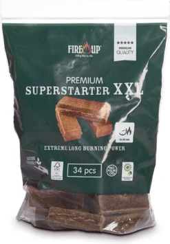 Fire-Up Aanmaakblokjes PREMIUM XXL Superstarters (zak A 34 St)