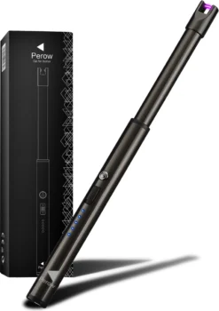 Oplaadbare Lange Dunne Elektrische Aansteker - Duurzame Plasma Aansteker - Inclusief Cadeauverpakking - BBQ – Kaarsen - Zwart