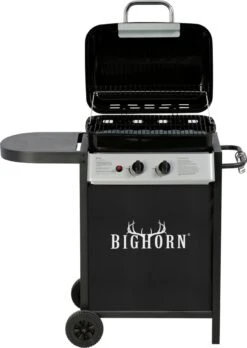 Bighorn Gasbarbecue En Grill – 2 Branders – Zwart -Grillmeesters Goedkope Winkel 851x1200