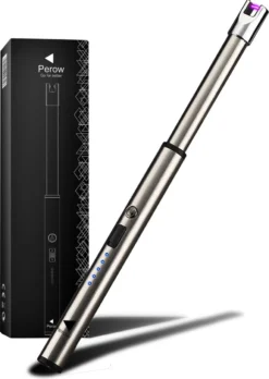 Oplaadbare Lange Dunne Elektrische Aansteker - Duurzame Plasma Aansteker - Inclusief Cadeauverpakking - BBQ – Kaarsen – Zilver