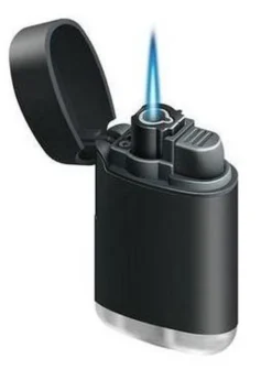 Merkloos Torch Turbo Aansteker Navulbaar Zwart