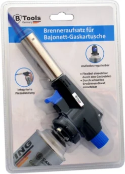 Gasbrander Opzetstuk Voor Butaangas In Gasbus Met Bajonetaansluiting - Exclusief Gaspatroon - Universeel - BBQ Aansteker