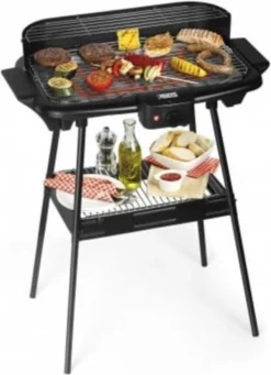 Princess 112247 Elektrische Barbecue – BBQ - Met En Zonder Statief Te Gebruiken - 47x28cm - 2000W