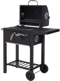 Vaggan Luxe Houtskool Barbecue - Grilloppervlak (LxB) 44 X 32 Cm - Staal - Matzwart -Grillmeesters Goedkope Winkel 896x1200