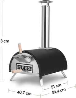Burnhard Pizzaoven Voor Buiten - Nero -Grillmeesters Goedkope Winkel 934x1200