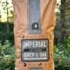Houtskool "iQ Grills IMPERIAL Best Charcoal" Birch/Oak 10kg, Restaurant Quality - Grote Brokken - Lange Brandduur