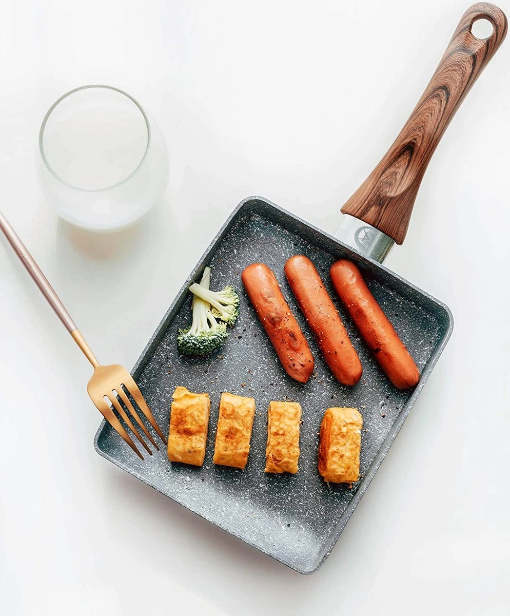 Zaigon All In 1 Pan - Inductie + Vaatwasmachinebestendig - Kleine Pan - Omeletpan - Tamagoyaki Pan - Tamago Pan - Vierkante Pan - Sushi Pan - Vierkante Pan 4 Zaigon All In 1 Pan - Inductie + Vaatwasmachinebestendig - Kleine Pan - Omeletpan - Tamagoyaki Pan - Tamago Pan - Vierkante Pan - Sushi Pan - Vierkante Pan - Afbeelding 4